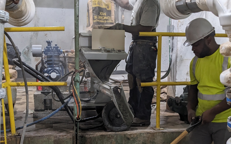 Concrete Mixer Chute Extension | MudMixer® Evolution